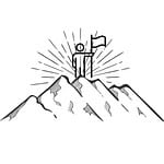 mountain, leadership, achievement, success, challenge, coaching, dream, reach goal, nature, improvement, skills, career, motivation, inspiration, strategy, business, concept, cut out, leader, entrepreneur, manager, businessman, marketing